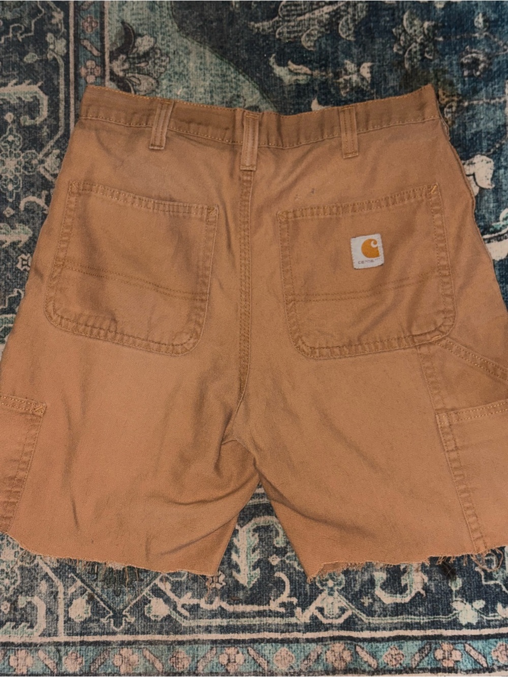 Carhartt cutoffs Dungaree Fit Cut Off Cargo Mens size 30 Brown#beach#summer2026